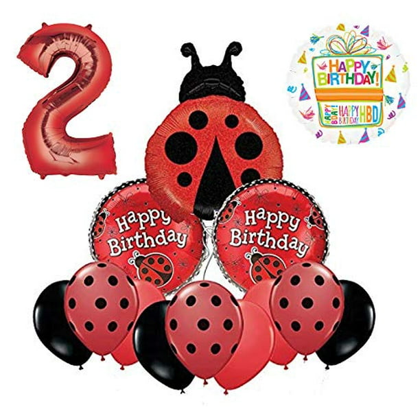 Mayflower Products Ladybug 2nd Birthday Party Supplies Balloon Bouquet Decoration Mayflower Products Ladybug 2nd Birthday Party Supplies Balloon Bouquet Decoration